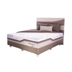 Kasur Kesehatan + Dipan Set Ukuran 180 - Therapedic Therawrap F / Brown